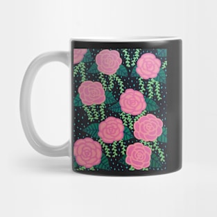 Pink Cabbage Roses Mug